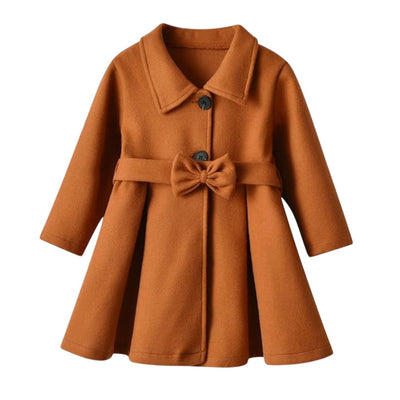 Foliet Stylish Toddler Girl Belted Jacket