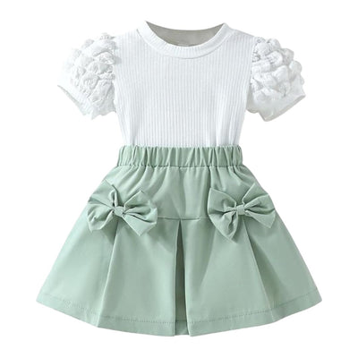 Foliet Cute Toddler Skirt and Top Set
